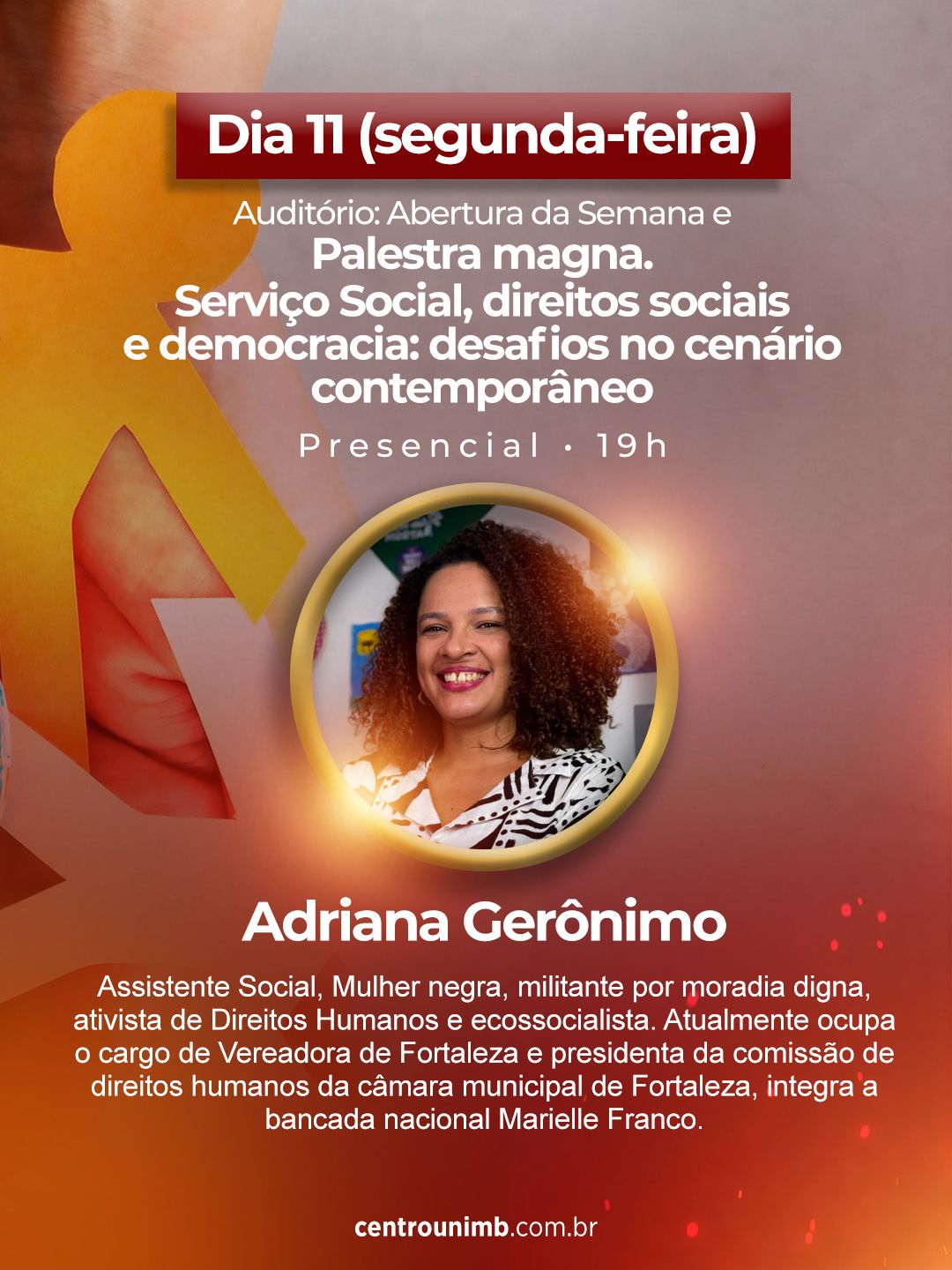 Palestra Magna - Serviço Social, Direitos Sociais e Democracia: Desafios no Cenário Contemporâneo