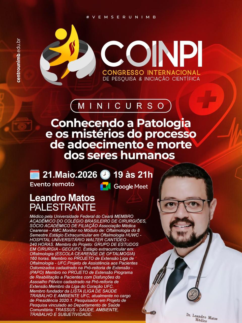 Conhecendo a Patologia e os mistérios do processo de adoecimento e morte dos seres humanos