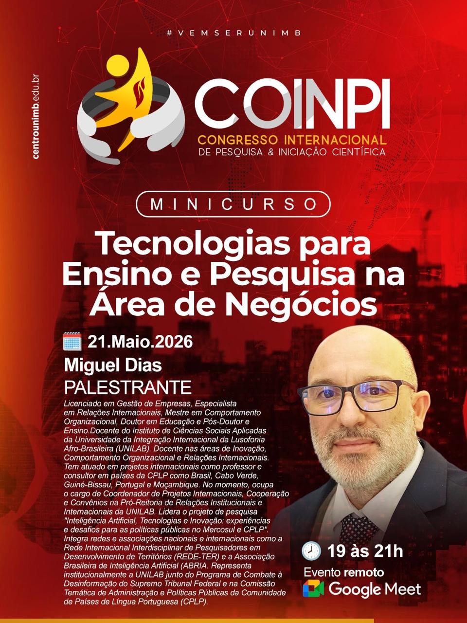 Tecnologias para Ensino e Pesquisa na Área de Negócios